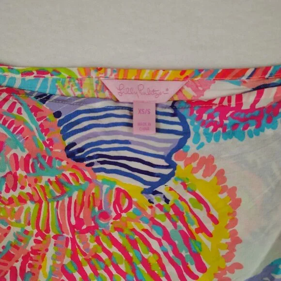 Lilly Pulitzer Jasmine Caftan Womens Xs/Small Roar of the Sea Cover Up - Picture 4 of 9